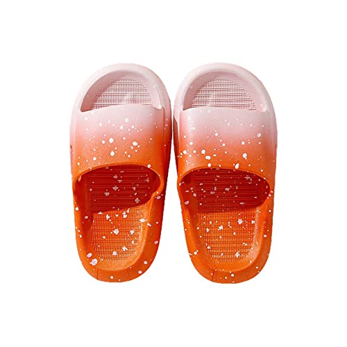 Schwimmsocken Baby Hausschuhe Offene spitze Schuh Hausschuhe Mädchen Hause Schuhe Baby Weiche Sohlen Sandalen Frauen Einfache Prinzessin Schuhe Unisex Filzpantoffeln Damen (Orange, 26 Toddler) von Generisch