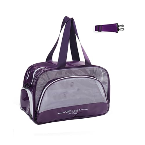 Schwimmtasche, Sporttasche, Strandtasche, Fitnesstasche, Sporttasche, Reisetasche, Fitnesstasche, Strandtasche Schulterriemen Für Taschen Blau (Purple, One Size) von Generisch