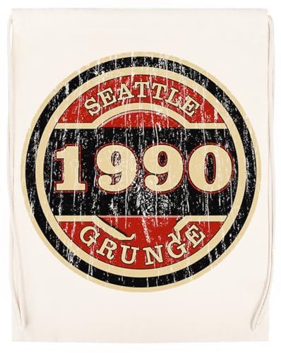 Seattle Grunge Unisex Sporttasche Beige Turnbeutel von Generisch