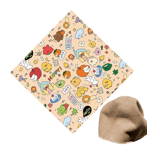 Selbstklebende Aufbewahrungstasche aus Stoff, selbstklebende Make-up-Tasche für Frauen, Reisekosmetikorganisation Kreatives Klebetuch, Multifunktionales Bildschirmreinigungstuch, Kamera-Bildschirmfoli von Generisch