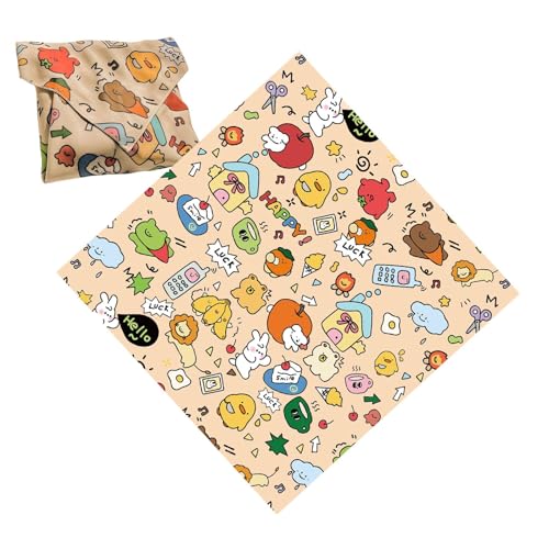 Selbstklebende Make-up-Tasche für Frauen, selbstklebendes Make-up-Aufbewahrungstuch | Reise-Make-up-Organizer, Kosmetikaufbewahrung, selbstklebendes Tuch | Kleines Beauty-Kulturbeutel-Reinigungstuch f von Generisch