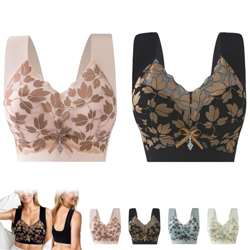 Senobra – Vielseitiger bequemer Lift & Flex Spitzen-BH, Lifting, Anti-Aging, Push-up-BH für Damen und Senioren, 2 Stück, B, 3XL Senobra – Vielseitiger bequemer Lift & Flex Spitzen-BH, Lifting, Anti-Aging, Push-up-BH für Damen und Senioren, 2 Stück, B, 3XL von Generisch