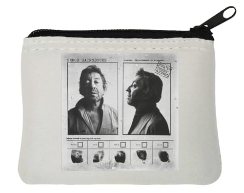 Serge Gainbourg Mug Shot Neopren-Geldbörse, 10 x 11 cm, Weiß Serge Gainbourg Mug Shot Neopren-Geldbörse, 10 x 11 cm, Weiß von Generisch