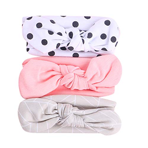 Set Mädchen Haarband Baby Blumenzubehör Headband für Mädchen Headband 3Stück Kinder Gastik für Kinder Haarzubehör Tennis Stirnband von Generisch