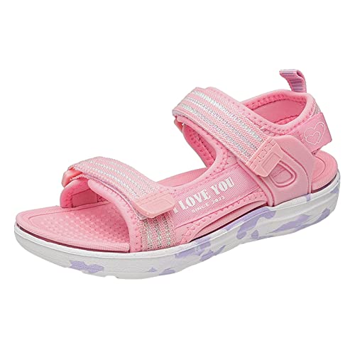 Set Mädchen Schuhe Mode Strand Sandalen Leicht Weich Süße Mädchen Sandalen Medium Und Groß Kinder Weiche Unterseite Mädchen Strandschuhe, rot, 2.5 UK 3X-Narrow Set Mädchen Schuhe Mode Strand Sandalen Leicht Weich Süße Mädchen Sandalen Medium Und Groß Kinder Weiche Unterseite Mädchen Strandschuhe, rot, 2.5 UK 3X-Narrow von Generisch