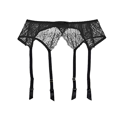 Sexy Unterwäsche Für Frau Strapsgürtel Strumpfhalter Skinny Spitze Set Reizwäsche Underwear Crotchless Strapse Strümpfe Mesh Stockings Body Sexy Halter Lingerie BDSM Outfit von Generisch