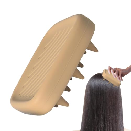Shampoo-Bürste, Kopfhautwäscher für die Dusche - Haarbürsten-Massagegerät | Dusch- und Badebürsten aus Silikon, weicher Haarkamm, ein Muss für Männer, Frauen und Kinder von Generisch