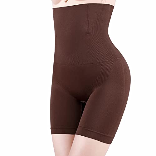 Shapewear Shorts, Bauchkontrolle, hohes Bein, nahtlose Unterwäsche für Frauen, Schlankheitshose, Po-Lifting, Shapewear Shorts, coffee, 54 von Generisch