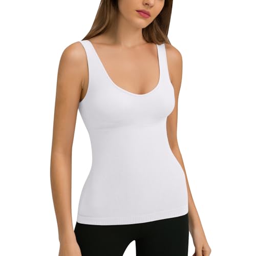 Shapewear Unterhemd Damen Bauchweg Formende Oberteile mit Spaghettiträger Kompressions Trägertop Taillentrainer Body Shaper Nahtlose Shaping Camisole Vest Top von Generisch