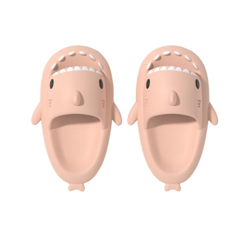 Shark Slides for Men Women,Shark Slides,Anti-Slip Quick Dry Beach Shoes,Super Soft Open Toe Sandals Shower Slippers (Pink, Erwachsene, 40, Numerisch (von/bis), EU Schuhgrößensystem, 41, M) von Generisch