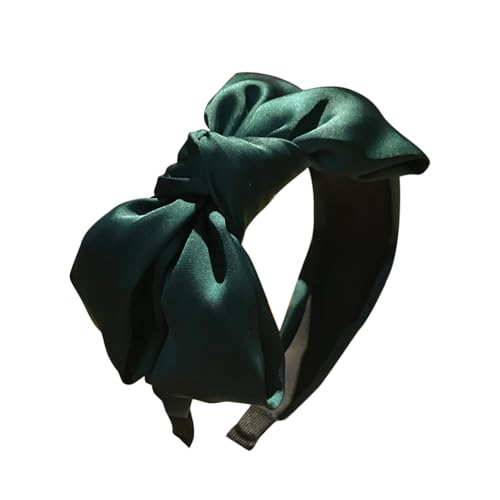 Shenmeida Breite Stirnbänder Hoop Schleife Knoten Stirnband Haargummi Modischer Haarschmuck für Frauen und Mädchen Laufweste Damen (Green, One Size) von Generisch