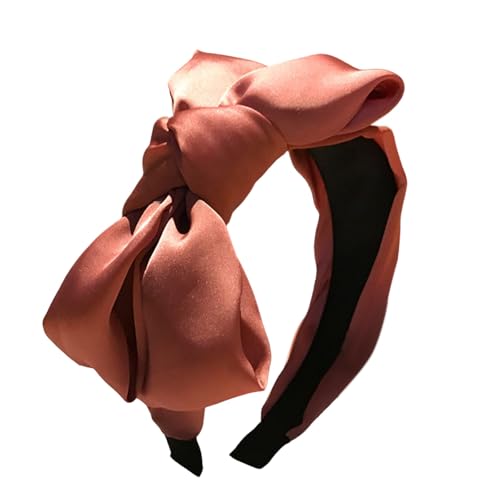 Shenmeida Breite Stirnbänder Hoop Schleife Knoten Stirnband Haargummi Modischer Haarschmuck für Frauen und Mädchen Laufweste Damen (Pink, One Size) von Generisch