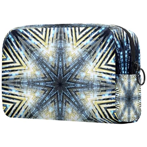 Shiny Lights Kosmetiktasche für Damen, Reise-Kulturbeutel, groß, Make-up, praktische Tasche, Organizer-Tasche mit Reißverschluss, multi, 18.5x7.5x13cm/7.3x3x5.1in, Kulturbeutel von Generisch