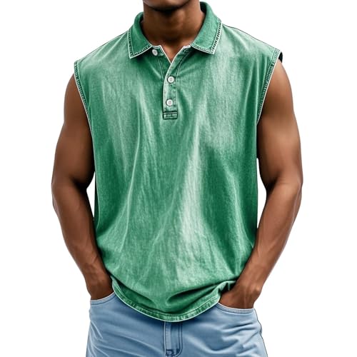 Shirt Herren V Ausschnitt Tank Top Gym Herren Tank Top 2025 V Ausschnitt Muskelshirt Knopfleiste Sportshirt Ärmellos Bequem Atmungsaktiv Gym Funktionsshirt Strand Casual,Minzgrün,Xxl Shirt Herren V Ausschnitt Tank Top Gym Herren Tank Top 2025 V Ausschnitt Muskelshirt Knopfleiste Sportshirt Ärmellos Bequem Atmungsaktiv Gym Funktionsshirt Strand Casual,Minzgrün,Xxl von Generisch
