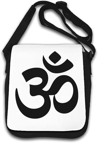 Shiva Om Symbol Hinduismus Umhängetasche weiß von Generisch