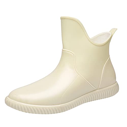 Shoe Back Water Outdoor Sommerschuhe Regen Damen Gartenbekleidung Schuhe Damenstiefel, beige, 38 EU von Generisch