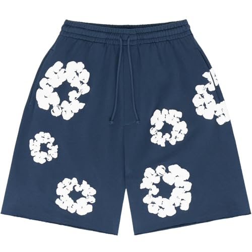 Short Sommer Herren Blumen Print Freizeitshorts Gerades Bein Sommershorts Gummizug Sportshorts Mit Tunnelzug Und Taschen Baumwolle Shorty Stretch Weich Kurze Hose Navy L Short Sommer Herren Blumen Print Freizeitshorts Gerades Bein Sommershorts Gummizug Sportshorts Mit Tunnelzug Und Taschen Baumwolle Shorty Stretch Weich Kurze Hose Navy L von Generisch