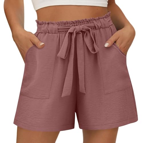 Shorts Damen Elegant Sommer Leinen Musselin Kurze Hose Strandshorts Mit Lässige Stoffhose Freizeit Elastische Taille Stretch Gerades Bein Mit Kordelzug Strand Urlaub Sport Shorts Leinenhose Shorts Damen Elegant Sommer Leinen Musselin Kurze Hose Strandshorts Mit Lässige Stoffhose Freizeit Elastische Taille Stretch Gerades Bein Mit Kordelzug Strand Urlaub Sport Shorts Leinenhose von Generisch