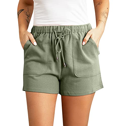 Shorts Damen Sommer Freizeithose Casual Kruz Hose Mit Kordelzug Freizeit Elastische Taille Loungewear Schlaf Short Pyjamahose Jorts Baggy Damen Low Waist Shorts Damen Sommer Freizeithose Casual Kruz Hose Mit Kordelzug Freizeit Elastische Taille Loungewear Schlaf Short Pyjamahose Jorts Baggy Damen Low Waist von Generisch