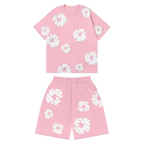 Shorts Herren Sommer Blume Unisex Y2K Hip Hop Strandshorts mit Taschen Kurze Hose Beach Shorts mit Kordelzug und Taschen Blumendruck Elastische Sportshorts Shorts Herren Sommer Blume Unisex Y2K Hip Hop Strandshorts mit Taschen Kurze Hose Beach Shorts mit Kordelzug und Taschen Blumendruck Elastische Sportshorts von Generisch