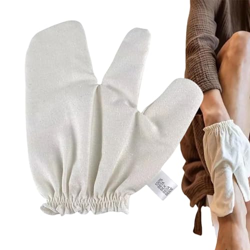 Shower Gloves - Bamboo Shower Glove | Natural Loofah | Glovess Deep Body Scrub for Use of Men & Womens, Non-Slip Mitten von Generisch