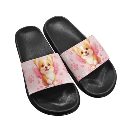 Shower Slides für Männer Frauen Leicht Hausschuhe mit Rutschfester Sohle Sommer Flip Flops Schnell Trocken Strand Pool Rutschen Schuhe Geschenk von Generisch