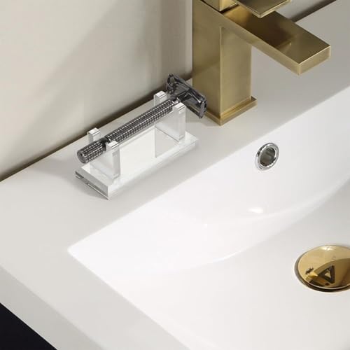 Sicherer Rasiererhalter - Horizontaler Rasierer Ständer | Organizer Aus Acryl Mit Rutschfester Basis Platzsparend Für Herren Waschtisch Pflege Reise Dusche von Generisch