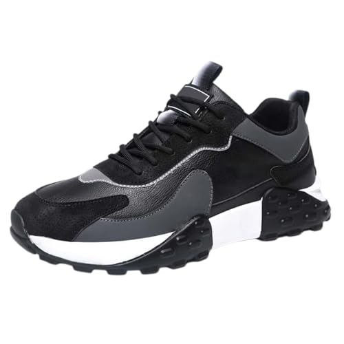 Sicherheits-Turnschuhe für Herren, weich gepolstertes Fußbett, Wanderschuhe, Fußgewölbeunterstützung, bequeme Wanderschuhe, rutschfest, Schnürung, Arbeitstrainer, Bergsteigen, Trekking, Sneaker von Generisch