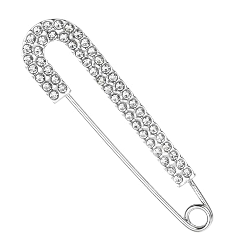 Sicherheitsnadel Brosche - Stecknadeln für Damenmode - Anti-Rutsch Zirkonverschluss Strassstein Clip für Abendkleid Alltag Hochzeit Party Geburtstag von Generisch