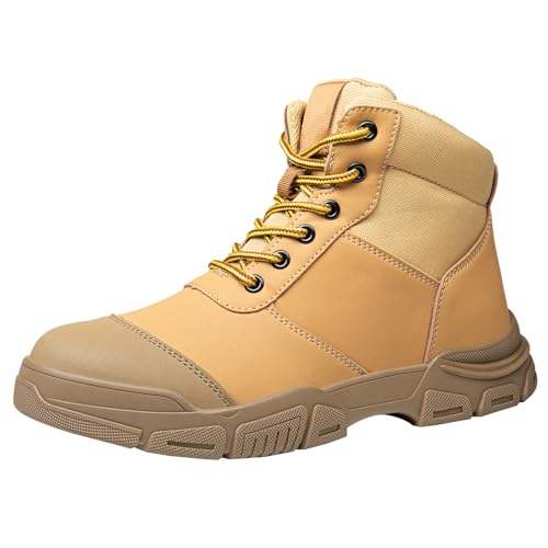 Sicherheitsschuhe Herren Arbeitsschuhe Arbeitsturnschuhe Leicht Komfort, Anti-Smashing Stahlkappenschuhe Winter Mode -Numeric_41 von Generisch