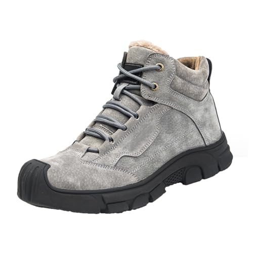 Sicherheitsschuhe Herren Arbeitsschuhe Leicht Stahlkappenschuhe rutschfest Winter Warm Gefüttert Unisex Sneaker-Numeric_41 von Generisch