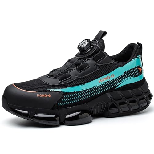 Sicherheitsschuhe Herren Arbeitsschuhe Sneaker Sportschuhe Stahlkappenschuhe Outdoorschuhe S3 Sommerschuhe Turnschuhe Trekkingschuhe Atmungsaktive Schuhe Wanderschuhe Leichte Anti-Punktur Laufschuhe von Generisch