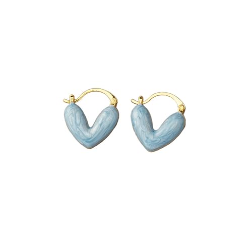 Silberne Pferde Ohrringe Stud Earrings For Women Tiny Opal Screw Back Earrings Birthstone Cartilage Earring Stud Tragus Piercing Earring Dainty Jewelry Würfel Ohrringe Silber (Blue, One Size) von Generisch
