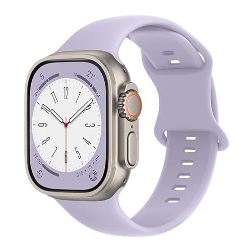 Silikon Armband kompatibel mit Apple Watch - Series 1-10, SE, Ultra - Premium Silikon Armband für Damen und Herren - 42mm, 44mm, 45mm, 49mm - Eclipse Violet, 38-41mm Silikon Armband kompatibel mit Apple Watch - Series 1-10, SE, Ultra - Premium Silikon Armband für Damen und Herren - 42mm, 44mm, 45mm, 49mm - Eclipse Violet, 38-41mm von Generisch