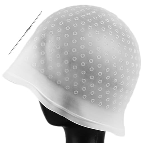 Silikon Highlight Kappe, SträHnchenhaube Haare Friseur SträHnenhaube, Hervorhebungskappe Für Haare Mit Häkelnadel, Wiederverwendbare Hervorhebungskappe Zum Färben Und Fär Silikon Highlight Kappe, SträHnchenhaube Haare Friseur SträHnenhaube, Hervorhebungskappe Für Haare Mit Häkelnadel, Wiederverwendbare Hervorhebungskappe Zum Färben Und Fär von Generisch