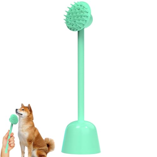 Silikon-Katzenbürste | Bürste zum Entfernen von Tierhaaren -Tragbare Katzen-Kitzel-Haar- und Fusselentfernungsbürste mit abnehmbarer Basis und langem Griff, Gummi-Massagebürste für zu Hause Silikon-Katzenbürste | Bürste zum Entfernen von Tierhaaren -Tragbare Katzen-Kitzel-Haar- und Fusselentfernungsbürste mit abnehmbarer Basis und langem Griff, Gummi-Massagebürste für zu Hause von Generisch
