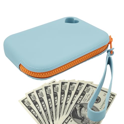 Silikonkosmetikbeutel - Wasserdichte Make -up -Organisator, Tragbare Tasche | Multifunktionaler Reißverschlussbeutel, Kleine Zubehörschlüsselschachtel Für Frauen, Mädchen, Reisebereich Für Make -up, K von Generisch