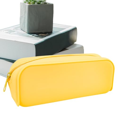 Silikonstiftbeutel, Silikonstiftfall,Ästhetischer Soft Pen -Speicherfall | Multifunktionale Zipper -Schreibwaren -Speichertasche für Frauen, Studenten, Kinder von Generisch