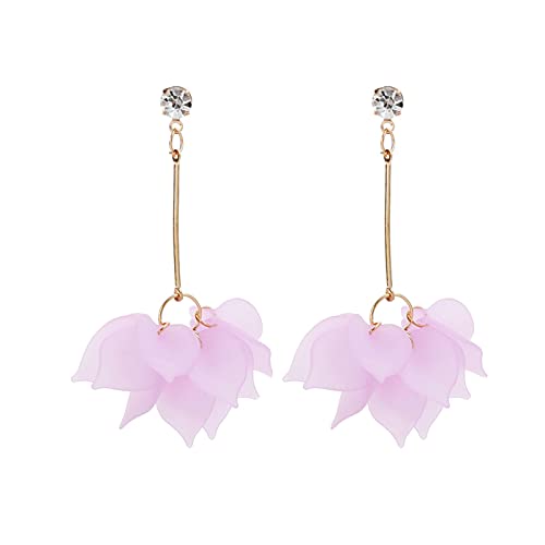 Silver Earrings 1 Paar Gold Tropische Acryl Tropfen Baumeln Elegant Böhmisch Boho Niedlich Ohrring Set Pack Ästhetischer Schmuck Kunststoff Bunte Blütenblätter Ohrringe Ohrringe (Purple, One Size) Silver Earrings 1 Paar Gold Tropische Acryl Tropfen Baumeln Elegant Böhmisch Boho Niedlich Ohrring Set Pack Ästhetischer Schmuck Kunststoff Bunte Blütenblätter Ohrringe Ohrringe (Purple, One Size) von Generisch
