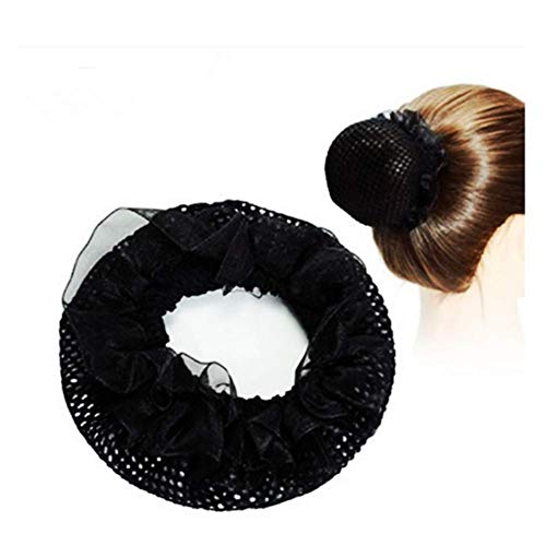 Simple Dance Tied Hair Elastic Band Unsichtbares Netz Set Stewardess Head Flower Tied Hair Ring Flower Fresh Sehr praktisch und beliebtLanglebig und professionell von Generisch