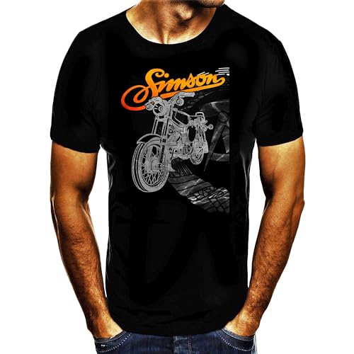 Simson Moped DDR Shirt (DE/NL/SE/PL, Alphanumerisch, L, Regular, Regular, Baumwolle) von Generisch