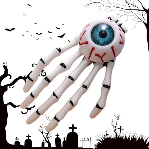 Skelett Hand Knochen Haarspange,Horror Haarspange,Goth Haarschmuck | Augapfel Mädchen Haarschmuck Mode Punk Rock Teufelskralle, für Party Halloween Frauen Mädchen von Generisch