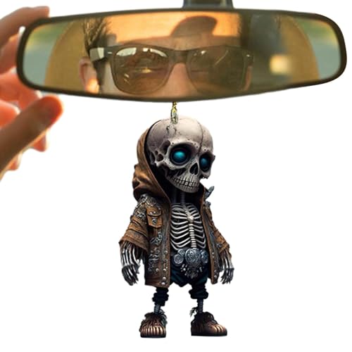 Skelett Schwingendes Auto-Anhänger, Skelett Auto Anhänger, Schaukel Auto Anhänger von Schaukel Skelett, Autospiegel Anhänger Halloween, Gruselige Skelett-Statue Skelett Schwingendes Auto-Anhänger, Skelett Auto Anhänger, Schaukel Auto Anhänger von Schaukel Skelett, Autospiegel Anhänger Halloween, Gruselige Skelett-Statue von Generisch
