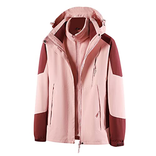Skijacke Damen Schwarz Warm Wasserdicht Softshelljacke Funktionsjacke Winddichte Atmungsaktiv Wanderjacke Winter Gefüttert Snowboardjacke Winterjacke Große Größen Schneejacke Fleecejacke von Generisch