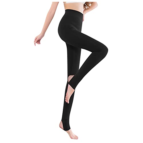 Skinny Sport Leggings Damen Unifarben Yoga Sporthose High Waist Seamless Yoga Hosen Stretch Blickdicht Sportleggins Leggings Damen Strumpfhosen Damen Muster Warm Winter Fleece Strumpfhosen von Generisch