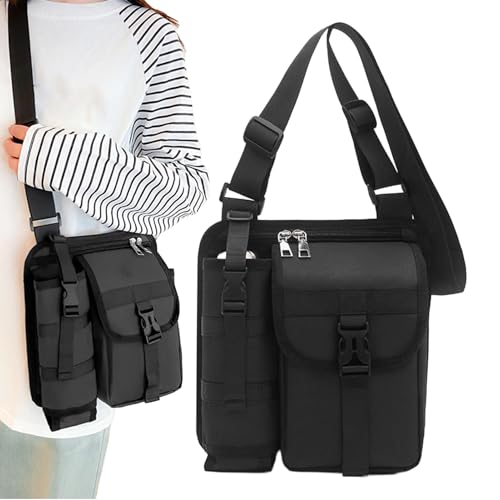 Sling Bag Für Männer - Reise Trekking Brustbeutel | wasserdichte Trinkflaschentasche Für Arbeit Sport Schule Fitness Geschäftsreise von Generisch