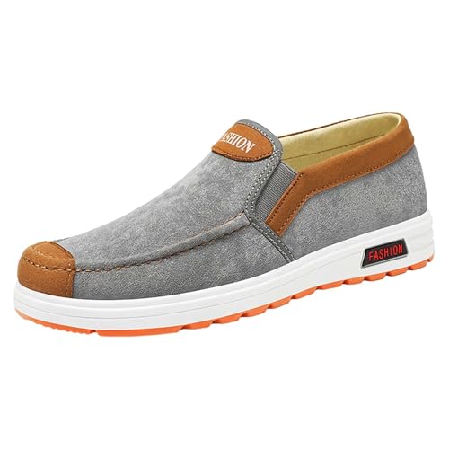 Slip On Schuhe Herren Ohne Schnürsenkel Freizeitschuhe Loafer Stoff Schuhe Dicker sohle Walkingschuhe Freizeit Outdoorschuhe Weich Leicht Sommerschuhe Wolken Bequeme Stoffschuhe Trekkingschuhe von Generisch