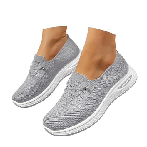 Slip On Sneaker Damen Leichte Atmungsaktiv Sportschuhe Bequem Freizeitschuhe Schuhe Orthopädische Walkingschuhe Sommer Gesundheitsschuhe Barfußschuhe Turnschuhe von Generisch