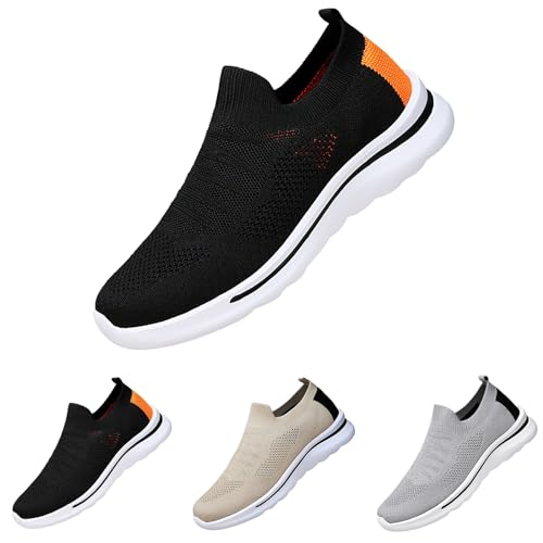 Slip On Sneaker Damen Sommer Sportschuhe Weite H Damen Turnschuhe Mesh Laufschuhe Atmungsaktive Fitnessschuhe Bequeme Wanderschuhe Weichen Walkingschuhe Leichte Joggingschuhe Einfache Freizeitschuhe von Generisch