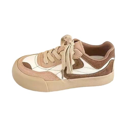 Slip-On-Turnschuhe für Damen, Netzstoff, atmungsaktiv, runder Zehenbereich, flache Laufschuhe, Größe 42, khaki, 4 UK 3X-Narrow Slip-On-Turnschuhe für Damen, Netzstoff, atmungsaktiv, runder Zehenbereich, flache Laufschuhe, Größe 42, khaki, 4 UK 3X-Narrow von Generisch